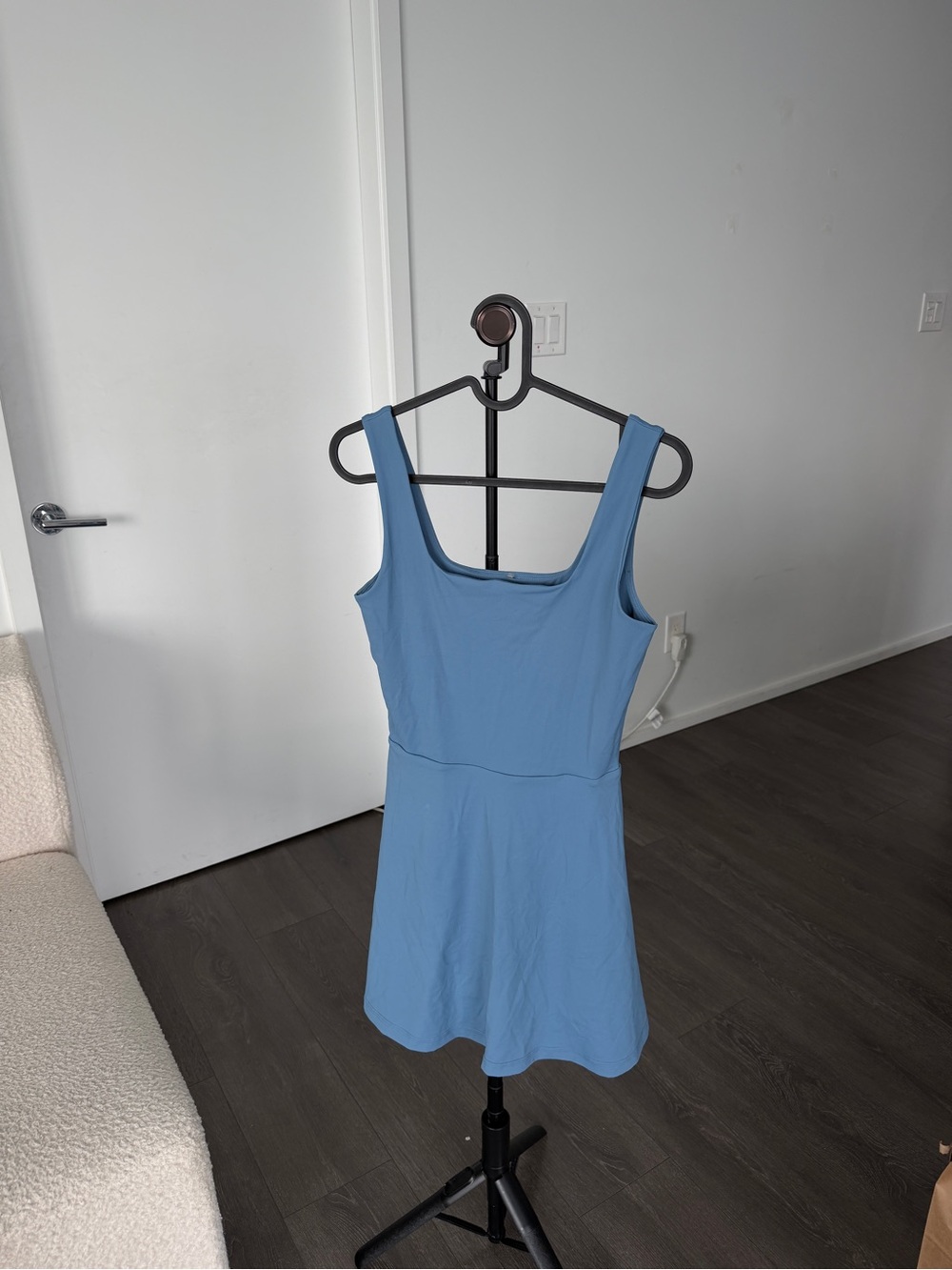 Travis Mathew Sky Blue Scoop-Neck Sleeveless Dress